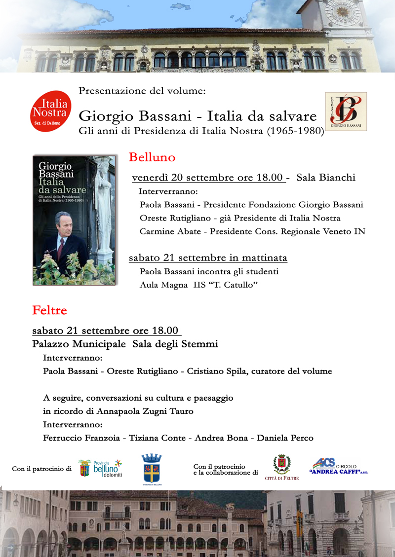 locandina Bassani - Belluno/Feltre