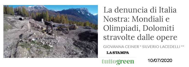 La Stampa  - Lavori a Cortina