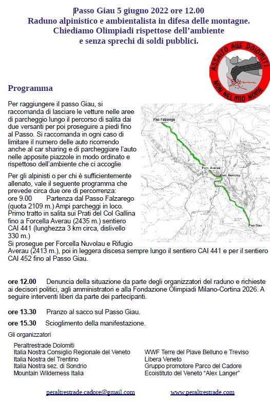 Passo Giau - programma finale