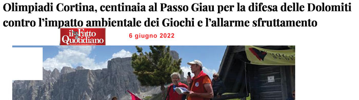 Il Fatto Quotidiano - Passo Giau