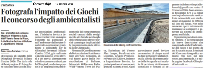 CdA 19 gennaio 2026 Concorso fotografico